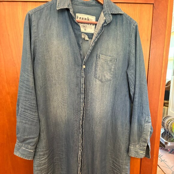Frank & Eileen Mary Dress - Vintage Stonewashed Indigo (Denim)  - Size Small - Picture 2 of 4